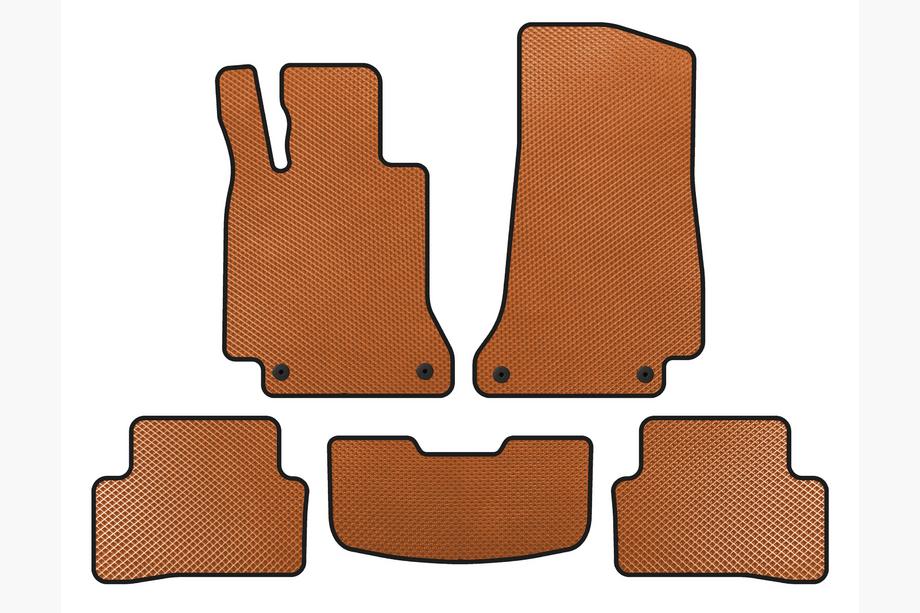 Mercedes C-class W205 2014-2021 Alfombrillas EVA (SD, Naranja) Image