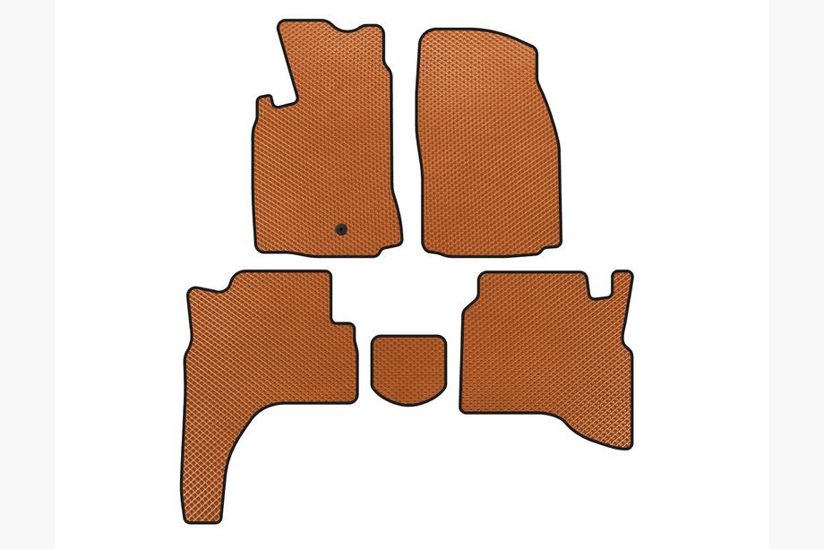 Mitsubishi Pajero Sport 1996-2007 Alfombrillas EVA (Naranja) Image