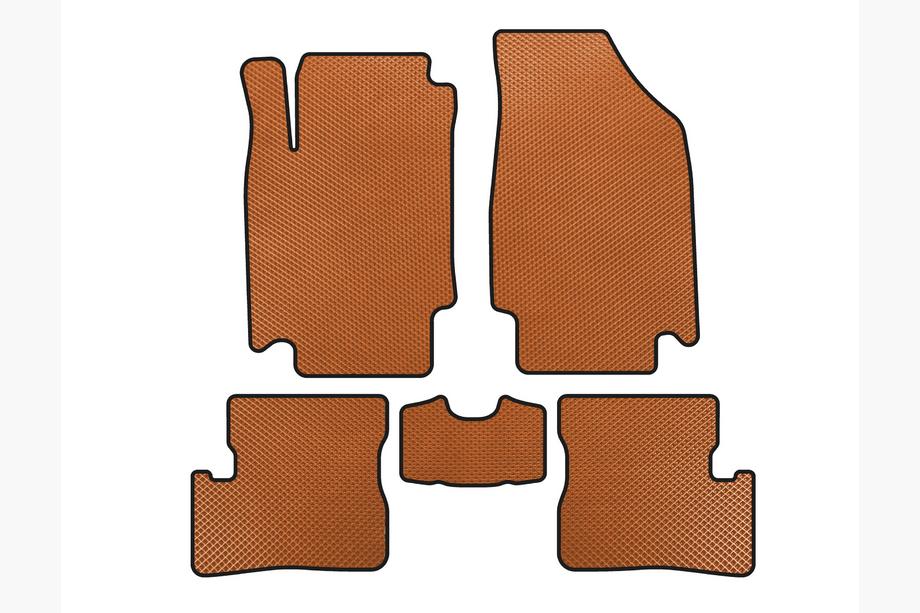 Nissan Micra K12 2003-2010 Alfombrillas EVA (HB, Naranja) Image