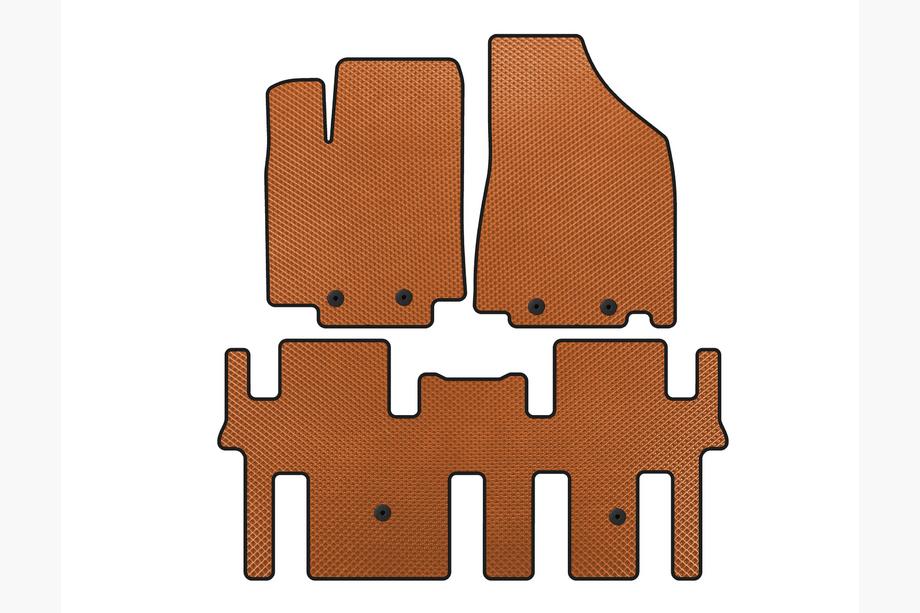 Nissan Pathfinder R52 2012-2021 Alfombrillas EVA (2 Filas, Naranja) Foto 1