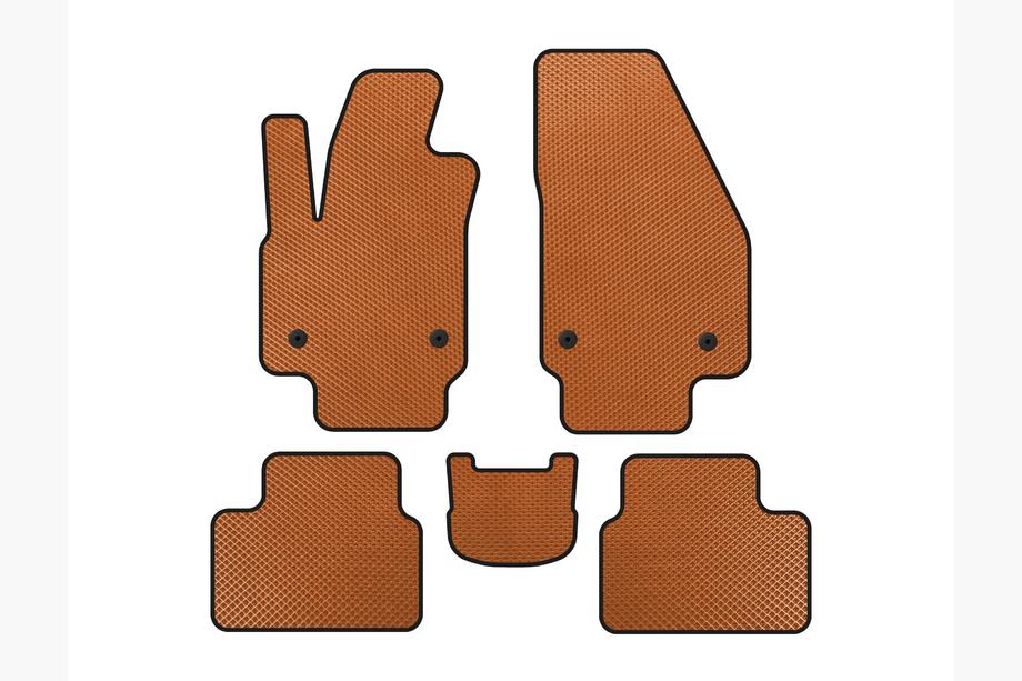 Opel Meriva 2010-2017 Alfombrillas EVA (Naranja) Image