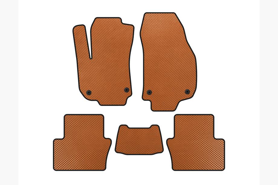 Opel Zafira B 2005–2011 Alfombrillas EVA (2 Filas, Naranja) Image