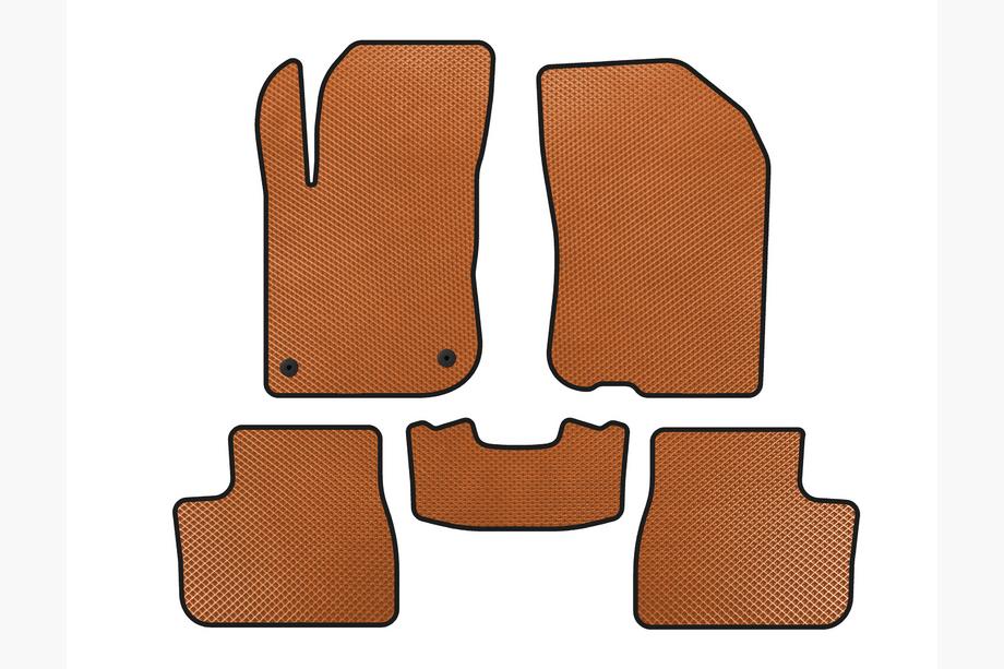 Peugeot 208 2012-2019 Alfombrillas EVA (Naranja) Image