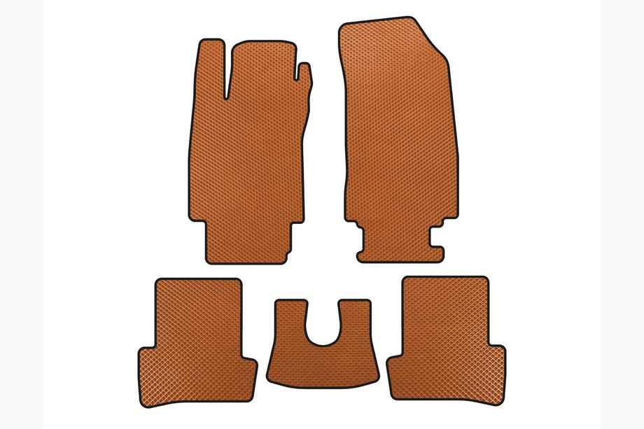 Renault Clio III 2005-2012 Alfombrillas EVA (Naranja) Image