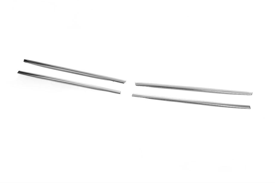 Volkswagen Golf 5 2003-2009 Cubiertas estrechas para parrilla cromadas (4 uds, acero inoxidable) Foto 3