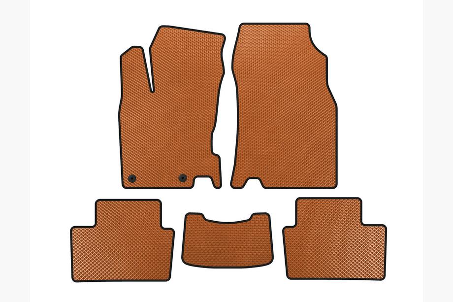 Renault Kadjar 2015-2022 Alfombrillas EVA (2015-2018, Naranja) Image