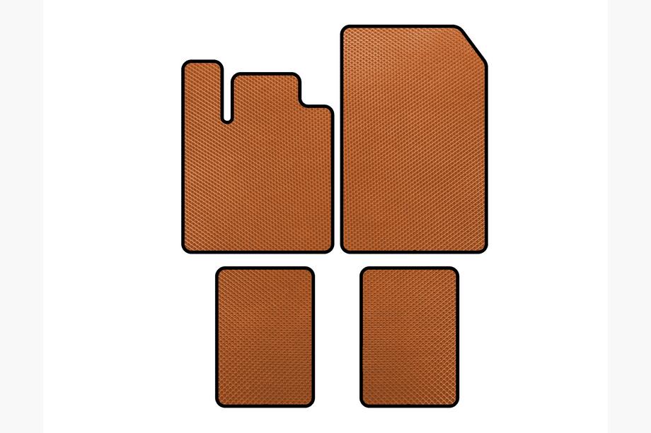 Renault Twingo 2007-2014 Alfombrillas EVA (Naranja) Image