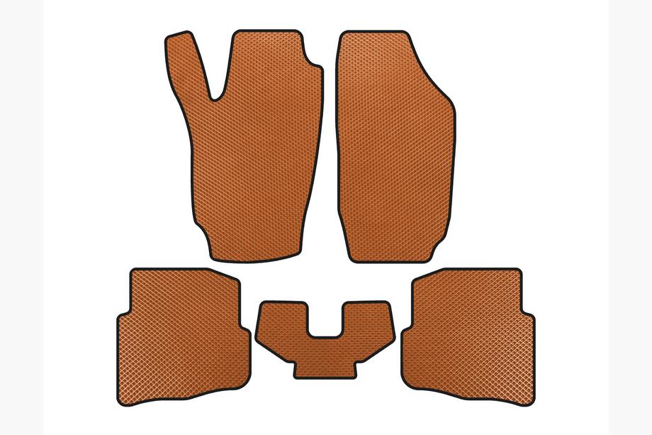 Seat Ibiza 2002-2009 Alfombrillas EVA (Naranja) Image
