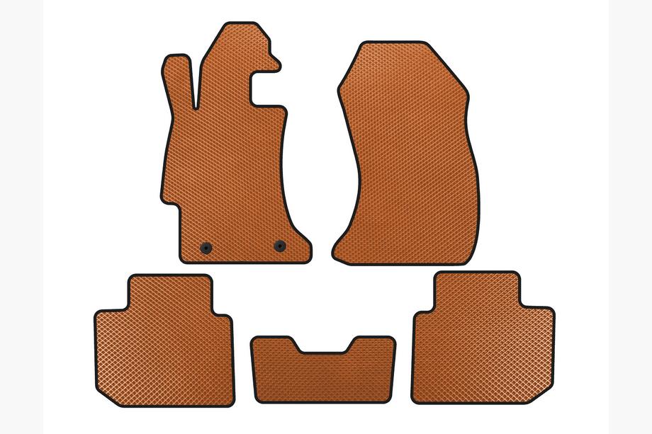 Subaru Impreza 2011-2016 Alfombrillas EVA (SD, Naranja) Image