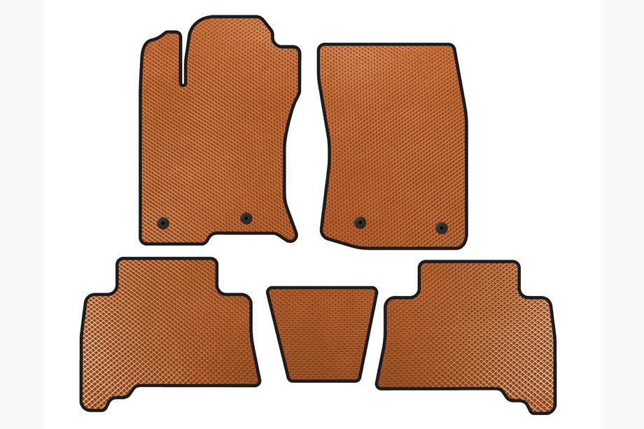 Toyota 4Runner 2009-2024 Alfombrillas EVA (2009-2014, Naranja) Image