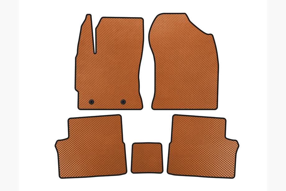 Toyota Auris 2012-2018 Alfombrillas EVA (Naranja) Image