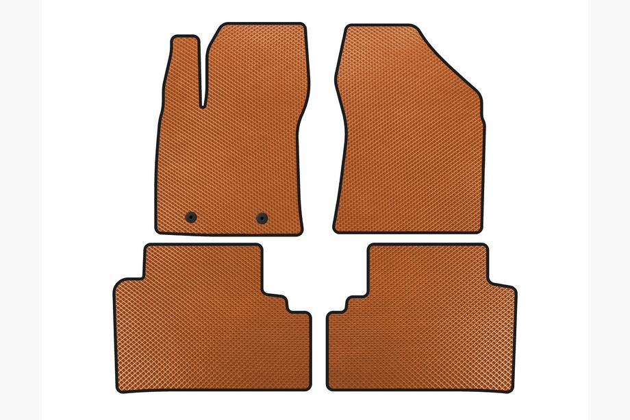Toyota Avensis 2009-2018 Alfombrillas EVA (SD, Naranja) Image