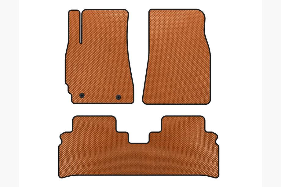 Toyota Highlander 2000-2008 Alfombrillas EVA (Naranja) Image