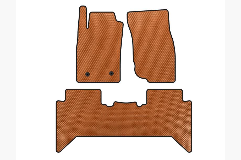 Toyota Hilux 2006-2015 Alfombrillas EVA V2 (Naranja) Image