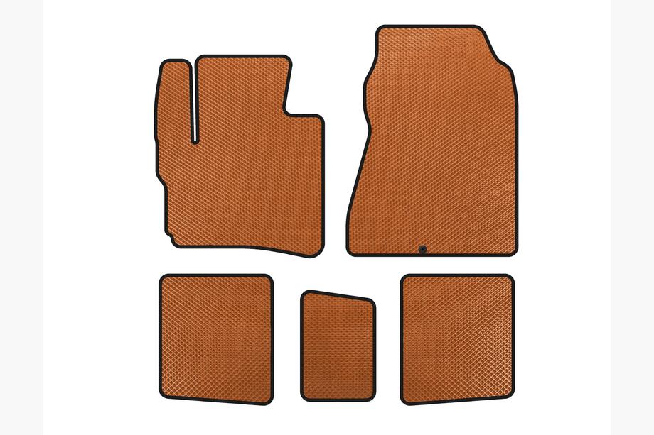 Toyota IQ 2008-2015 Alfombrillas EVA (HB, Naranja) Image