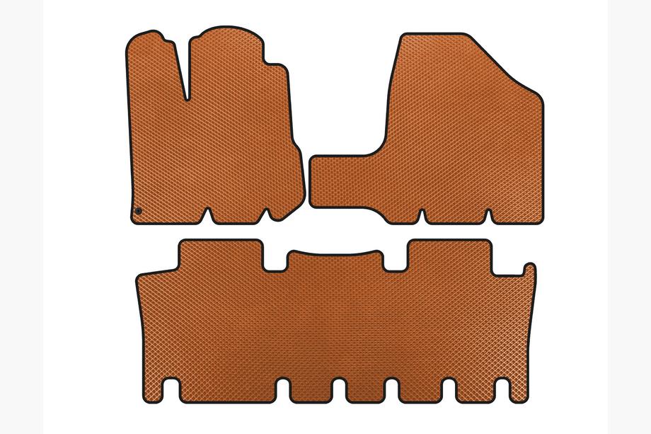 Toyota Sienna 2003-2009 Alfombrillas EVA (2 Filas, Naranja) Image