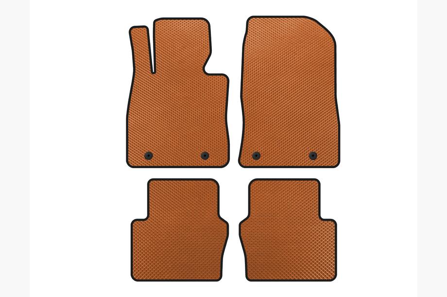 Toyota Yaris 2010-2020 Alfombrillas EVA (Electro, 2017-2020, SD, Naranja) Image