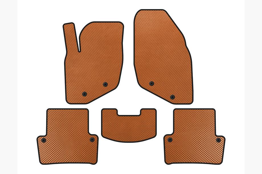 Volvo XC70 2000-2007 Alfombrillas EVA (Naranja) Image