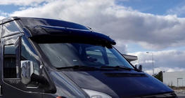 Ford Transit 2000–2014 Visera para parabrisas (negro brillo, 5mm) foto 13