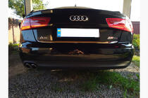 Audi A6 C7 2011-2017 Moldura maletero acero inoxidable foto 3