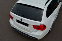 BMW 3 Series E90/E91 2005-2011 Protector de parachoques trasero acero inoxidable (2006-2008, SW) foto 1