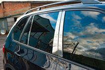BMW X5 E70 2007-2013 Molduras de Acero Inoxidable para Pilares de Puerta foto 2