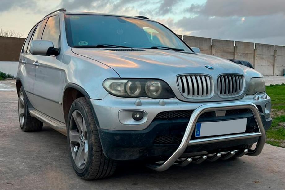 BMW X5 E53 1999–2006 Defensa Delantera WT003 (Acero Inoxidable) Image