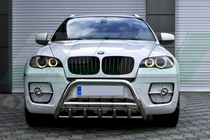 BMW X5 E70 2007-2013 Defensa Delantera WT003 (Acero Inoxidable) 50mm foto 1