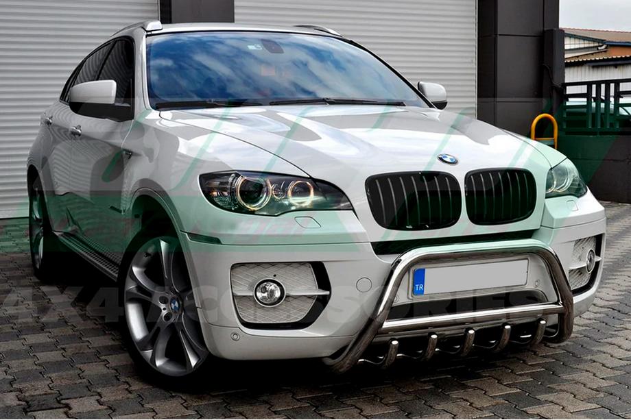 BMW X5 E70 2007-2013 Defensa Delantera WT003 (Acero Inoxidable) Foto 2