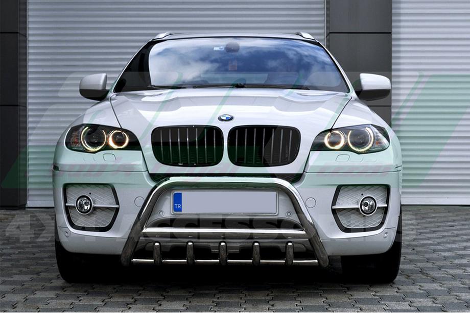 BMW X5 E70 2007-2013 Defensa Delantera WT003 (Acero Inoxidable) 50mm Image