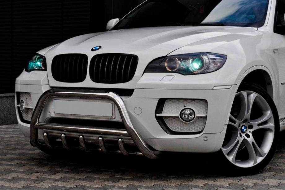BMW X6 E71 2008–2014 Defensa Delantera WT003 (Acero Inoxidable) 50mm Image