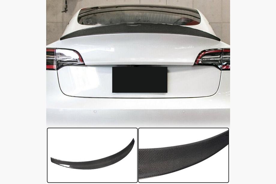 Tesla Model 3 2017- Alerón Trasero V10 (2017-2023, Carbono) Image