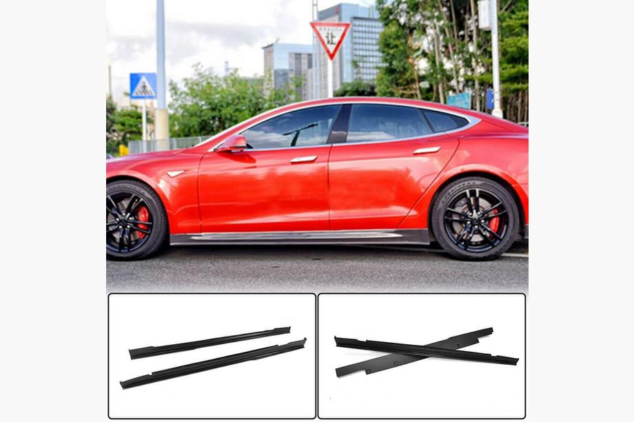 Tesla Model S 2012– Cubiertas de Umbral V1 (2014-2021, Carbono) Image