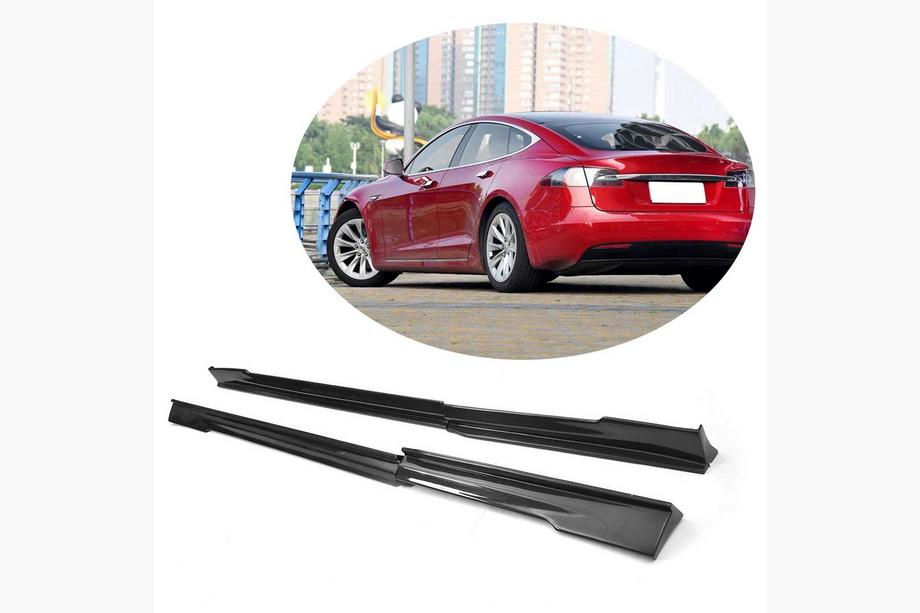 Tesla Model S 2012– Cubiertas de Umbral V2 (2014-2021, Carbono) Image