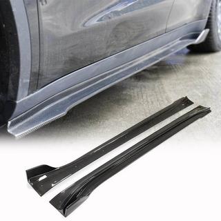 Cubiertas de faldones laterales V1 (2020-2025, Carbono) Tesla Model Y 2020- foto 1