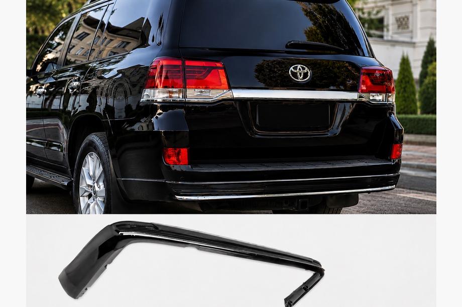 Toyota Land Cruiser 200 2007-2021 Aplique trasero con cromo 2016↗ (Executive 2019/2021) Blanco Foto 1