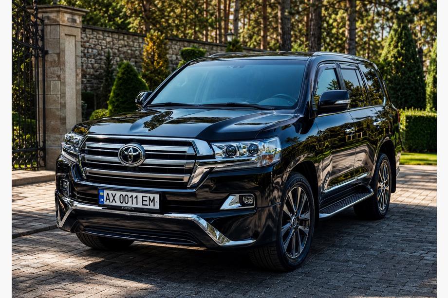 Toyota Land Cruiser 200 2007-2021 Labio delantero 2016↗ (Executive 2016) Negro Foto 8