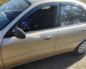 Chevrolet Lanos 1998–2017 Molduras de ventanas acero inoxidable (4 uds) foto 2