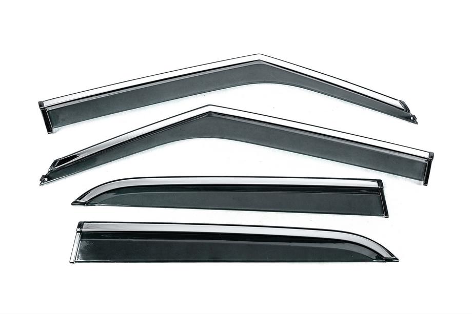 Chevrolet Blazer 2018-2023 Deflectores de Ventana con Moldura Cromada Niken Luxury (4 uds) Image