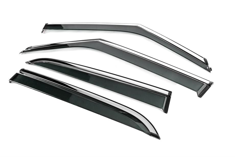 Chevrolet Trailblazer 2020- Deflectores de Ventana con Moldura Cromada Niken Luxury (4 uds) Foto 2