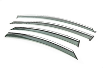 Hyundai Sonata YF 2010-2014 Deflectores de Ventana con Moldura Cromada Niken Luxury (4 uds) foto 2