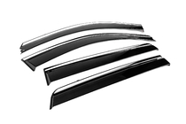 Hyundai Santa Fe 2 2006-2012 Deflectores de Ventana con Moldura Cromada Niken Luxury (4 uds) foto 3