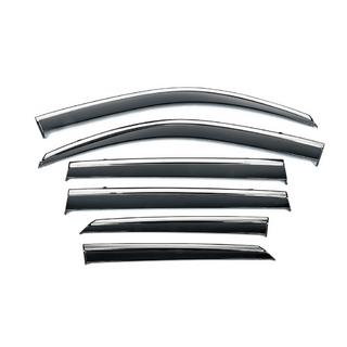 Deflectores de ventana cromados Niken Luxury (2020-2023, 6 uds) Hyundai Santa Fe 4 2018-2023