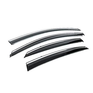 Deflectores de Ventana con Moldura Cromada Niken Luxury (4 uds) Hyundai Accent 2017-2023 foto 3