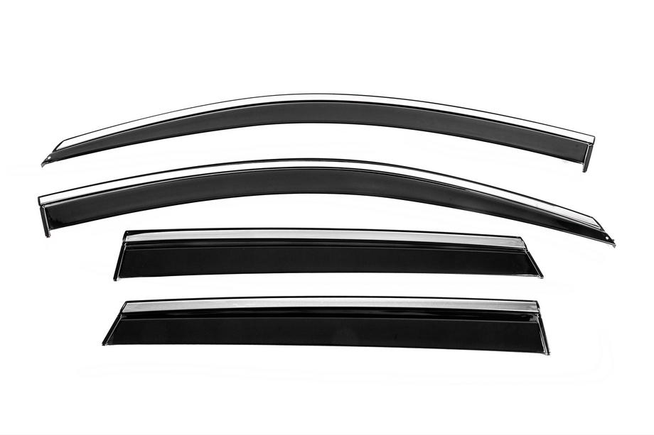 Seat Ateca 2016- Deflectores de Ventana con Moldura Cromada Niken Luxury (4 uds) Image