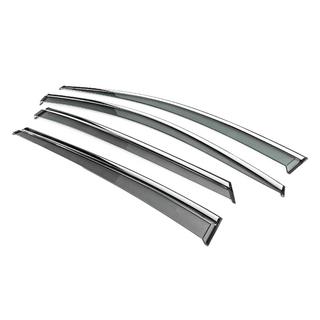 Deflectores de Ventana con Moldura Cromada Niken Luxury (4 uds) Toyota Prius 2015-2022 foto 2
