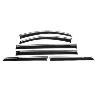 Deflectores de ventana con moldura cromada Niken Luxury (6 uds) Toyota Sienna 2010-2020 foto 1