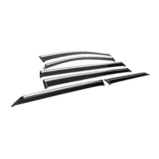 Deflectores de ventana con moldura cromada Niken Luxury (6 uds) Toyota Sienna 2010-2020 foto 3