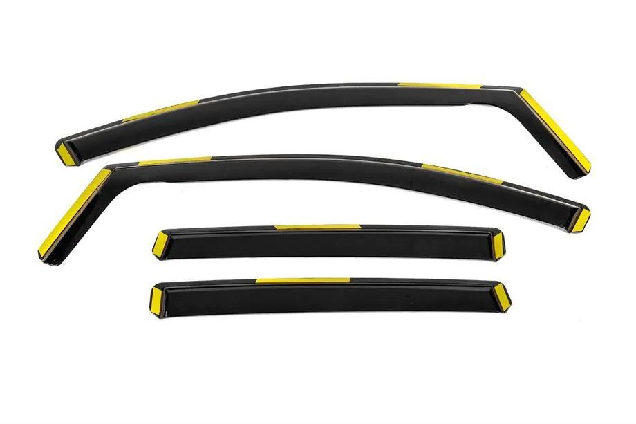Honda Civic Sedan VIII 2006-2011 Deflectores de aire encastrables Niken Luxury (4 uds) Foto 1