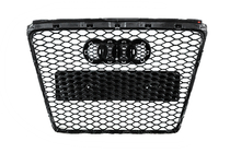 Audi A6 C6 2004-2011 Parrilla Delantera RS-Style (Gris con Cromo) foto 8